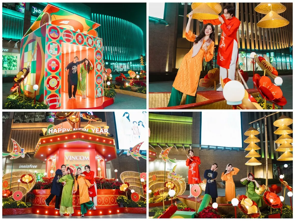 Trải nghiệm vườn Xu&acirc;n Hạnh ph&uacute;c bốn phương lần đầu ti&ecirc;n xuất hiện tại Vincom - Ảnh 3.