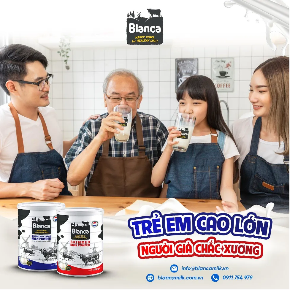 Sữa Blanca nhập khẩu nguy&ecirc;n lon từ H&agrave; Lan, nguồn dinh dưỡng bổ sung với h&agrave;m lượng canxi cao - Ảnh 2.