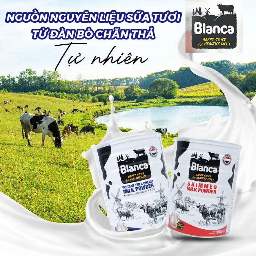 Sữa Blanca nhập khẩu nguy&ecirc;n lon từ H&agrave; Lan, nguồn dinh dưỡng bổ sung với h&agrave;m lượng canxi cao - Ảnh 3.