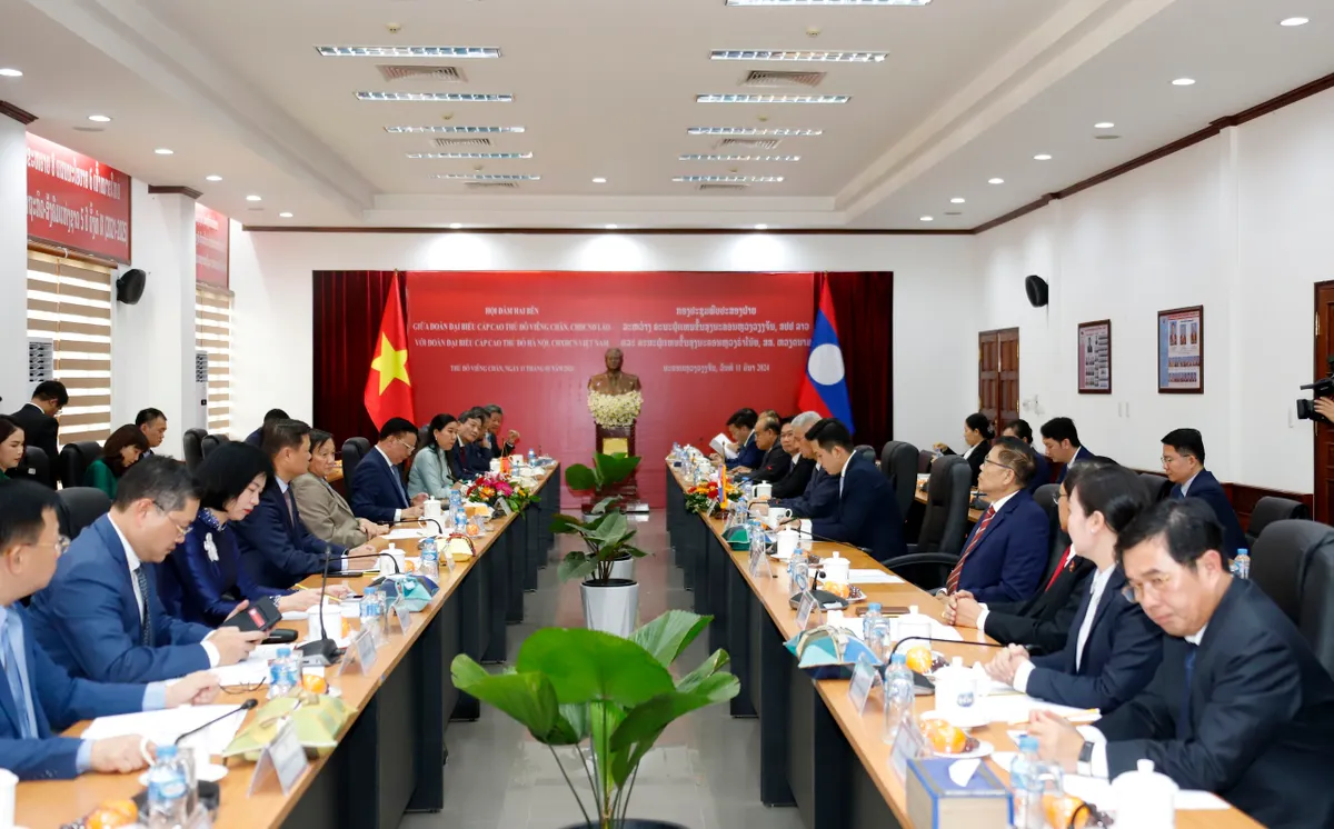Tăng cường hợp tác Hà Nội - Vientiane - Ảnh 2. Tăng cường hợp tác Hà Nội - Vientiane - Ảnh 2.
