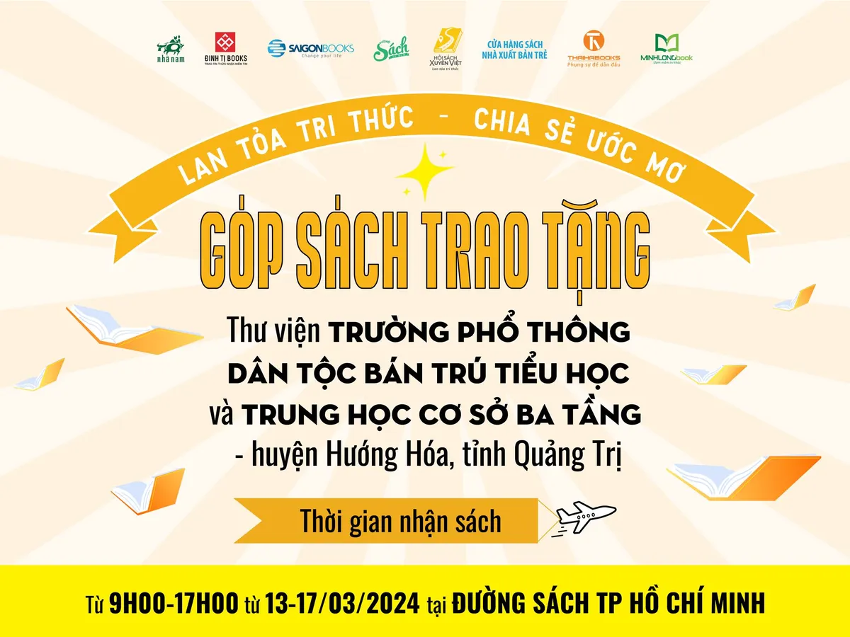  16.000 đầu sách ưu đãi trong Hội sách xuyên Việt, độc giả chung tay xây dựng Tủ sách yêu thương  - Ảnh 2.