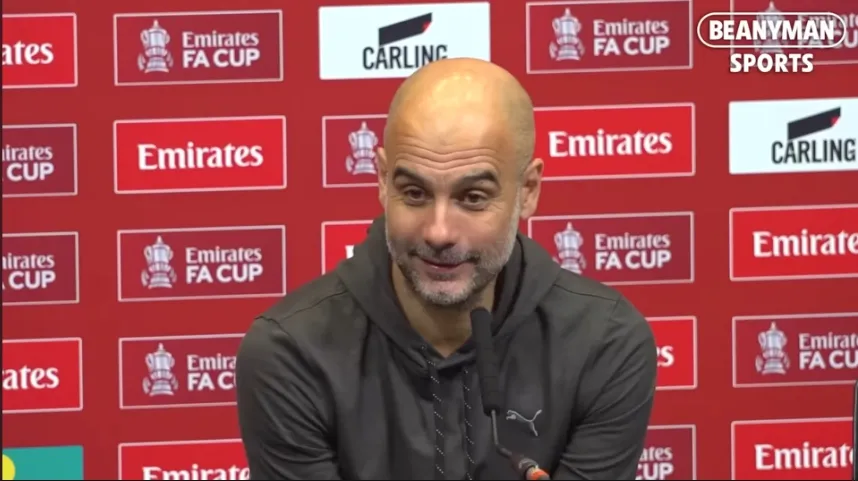 Những lần Pep Guardiola phản ứng khi Man United được nhắc đến - Ảnh 1. Những lần Pep Guardiola phản ứng khi Man United được nhắc đến - Ảnh 1.