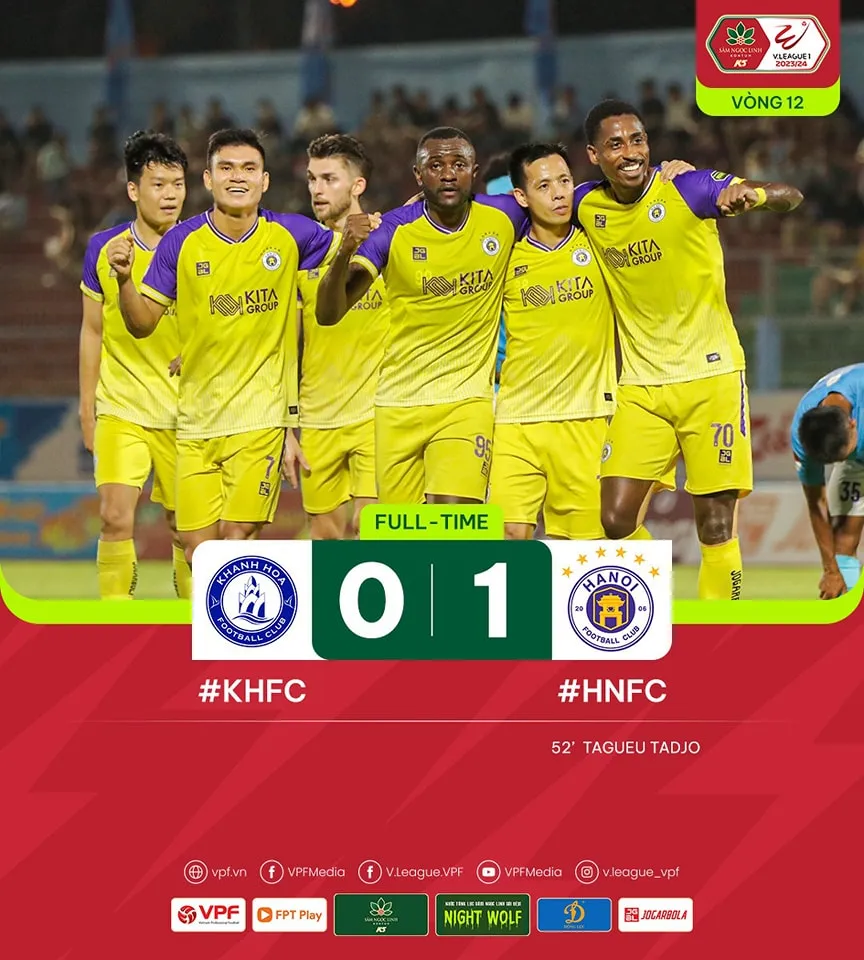 Highlights | CLB Khánh Hòa 0-1 CLB Hà Nội (Vòng 12 V.League 2023/24) - Ảnh 1.
