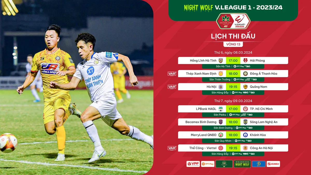 Lịch thi đấu và trực tiếp V.League hôm nay 8/3 | Tâm điểm CLB Hà Nội vs CLB Quảng Nam - Ảnh 1. Lịch thi đấu và trực tiếp V.League hôm nay 8/3 | Tâm điểm CLB Hà Nội vs CLB Quảng Nam - Ảnh 1.