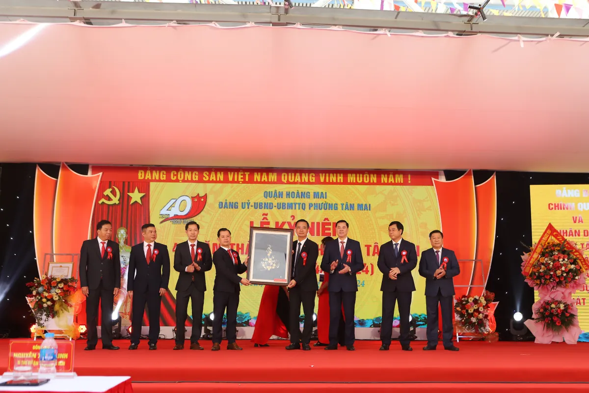 Phường T&acirc;n Mai (quận Ho&agrave;ng Mai - H&agrave; Nội) kỷ niệm 40 năm th&agrave;nh lập - Ảnh 2.