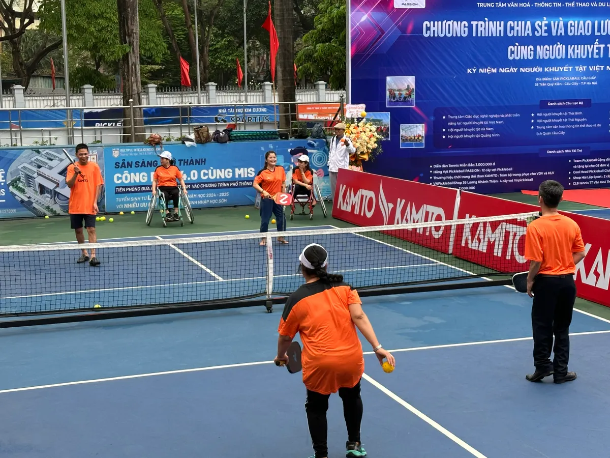 Chương trình chia sẻ và giao lưu môn Pickleball cùng người khuyết tật - Ảnh 1.