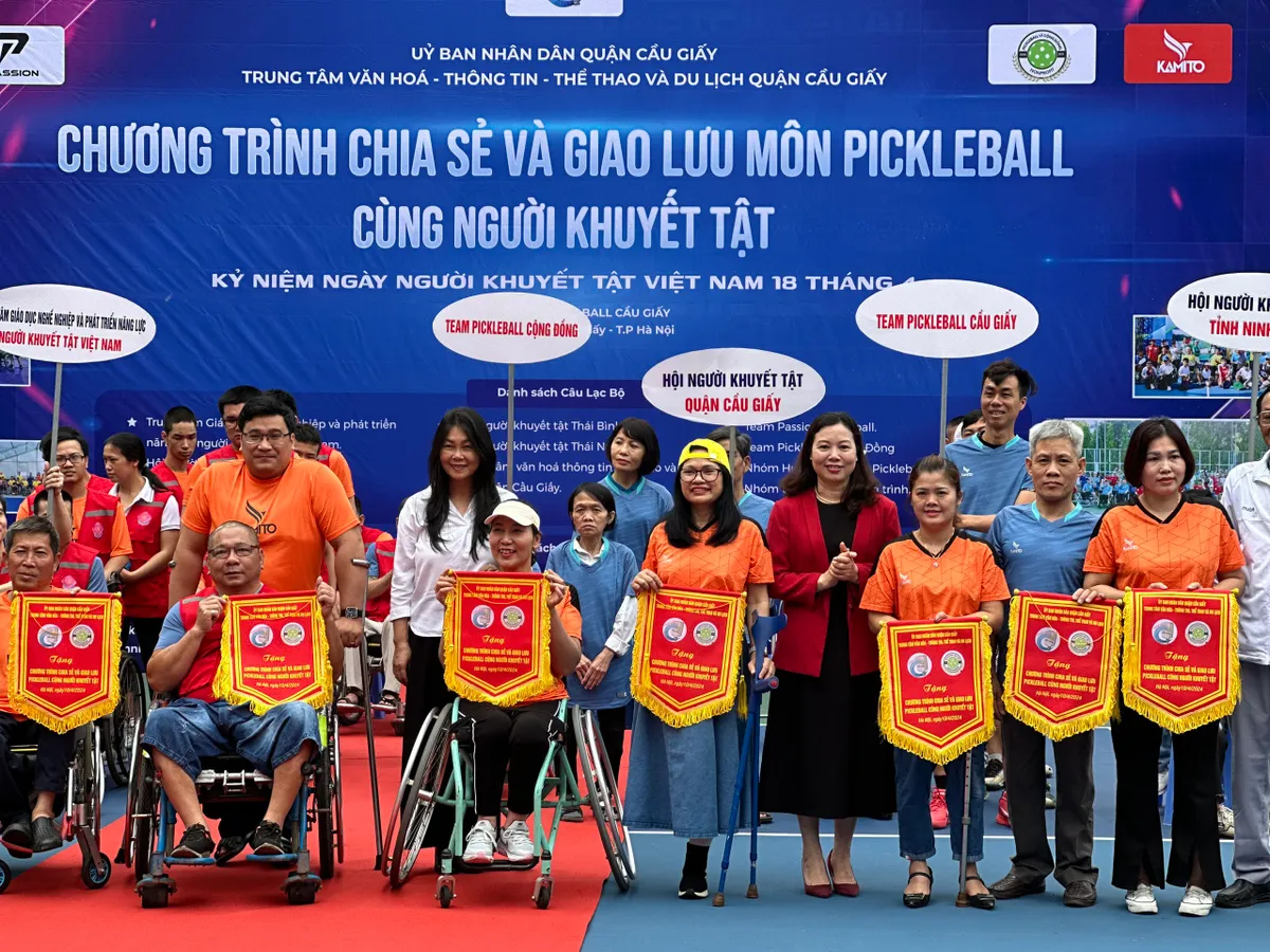 Chương trình chia sẻ và giao lưu môn Pickleball cùng người khuyết tật - Ảnh 4.