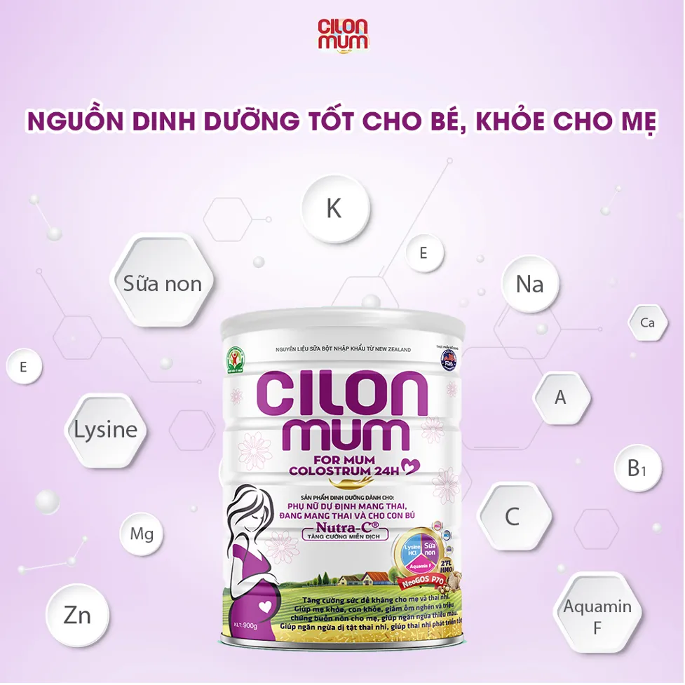 TPBS Cilonmum for mum colostrum 24h &ndash; Bổ sung dinh dưỡng tốt để c&oacute; thai kỳ khỏe mạnh - Ảnh 2.