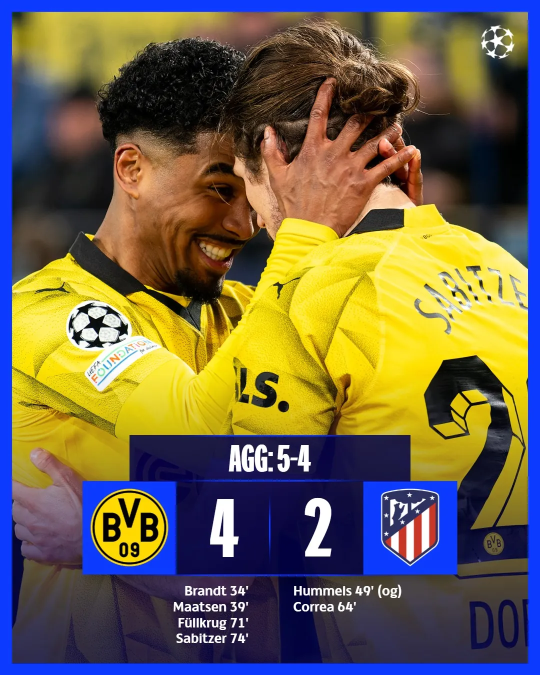 Paris Saint Germain và Dortmund vào bán kết UEFA Champions League - Ảnh 8. Paris Saint Germain và Dortmund vào bán kết UEFA Champions League - Ảnh 8.