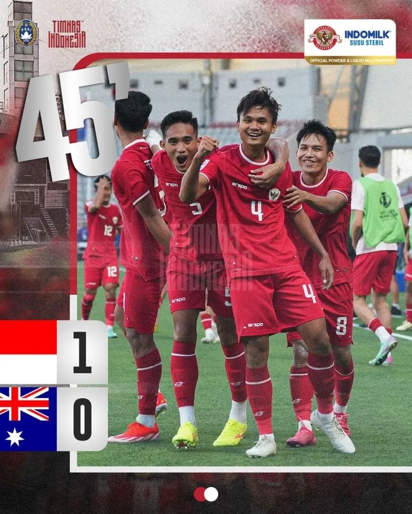 U23 Indonesia xuất sắc đánh bại U23 Australia với tỉ số tối thiểu! - Ảnh 2. U23 Indonesia xuất sắc đánh bại U23 Australia với tỉ số tối thiểu! - Ảnh 2.