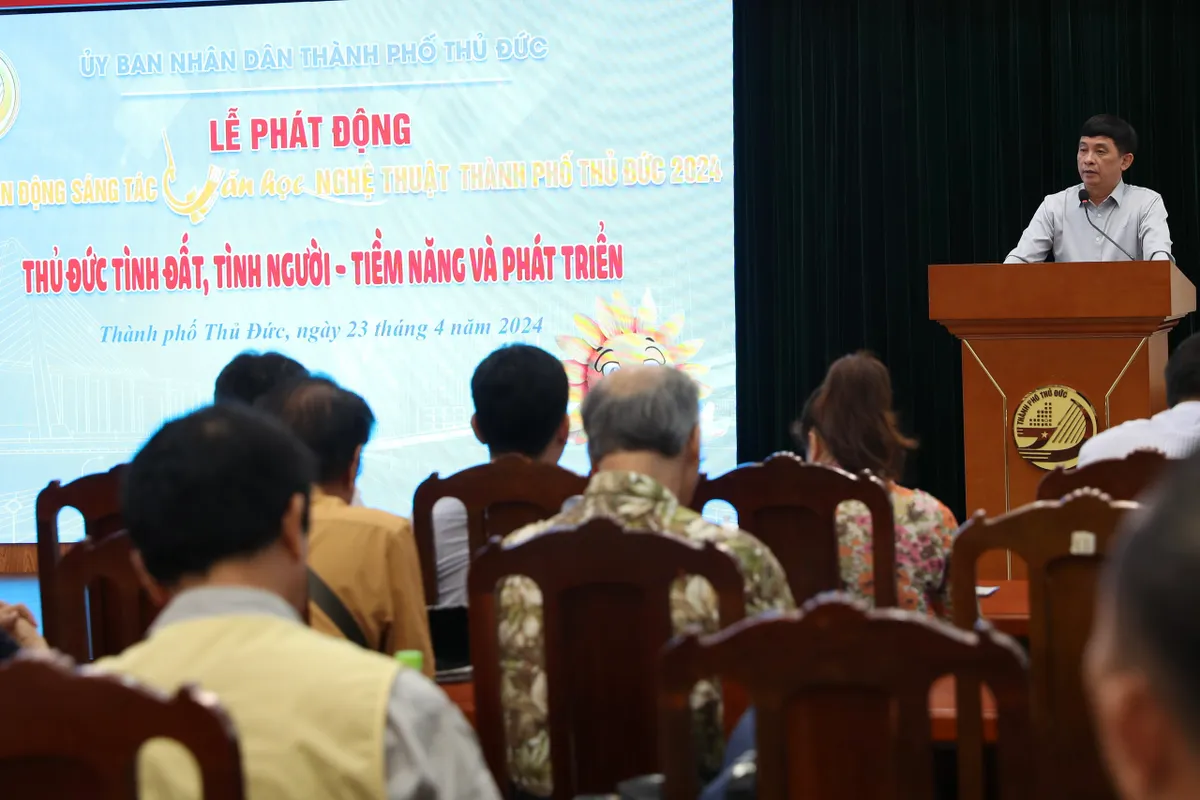 Vận động s&aacute;ng t&aacute;c t&aacute;c phẩm văn học nghệ thuật về TP Thủ Đức - Ảnh 1.