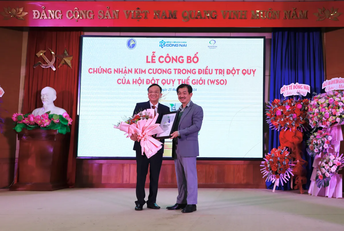 Việt Nam có bệnh viện tuyến tỉnh thứ hai đạt chứng nhận kim cương trong điều trị đột quỵ - Ảnh 1.