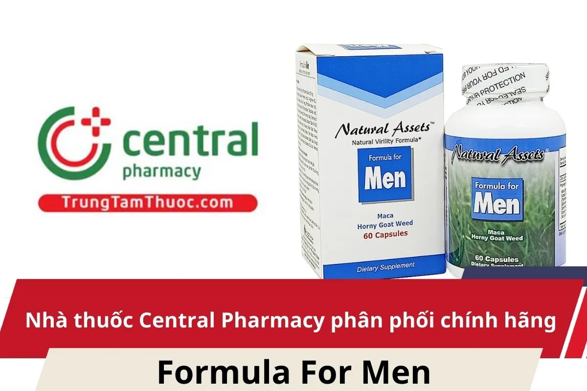 Trung T&acirc;m Thuốc Central Pharmacy ch&iacute;nh thức trở th&agrave;nh nh&agrave; ph&acirc;n phối ch&iacute;nh h&atilde;ng của Formula For Men - Ảnh 1.