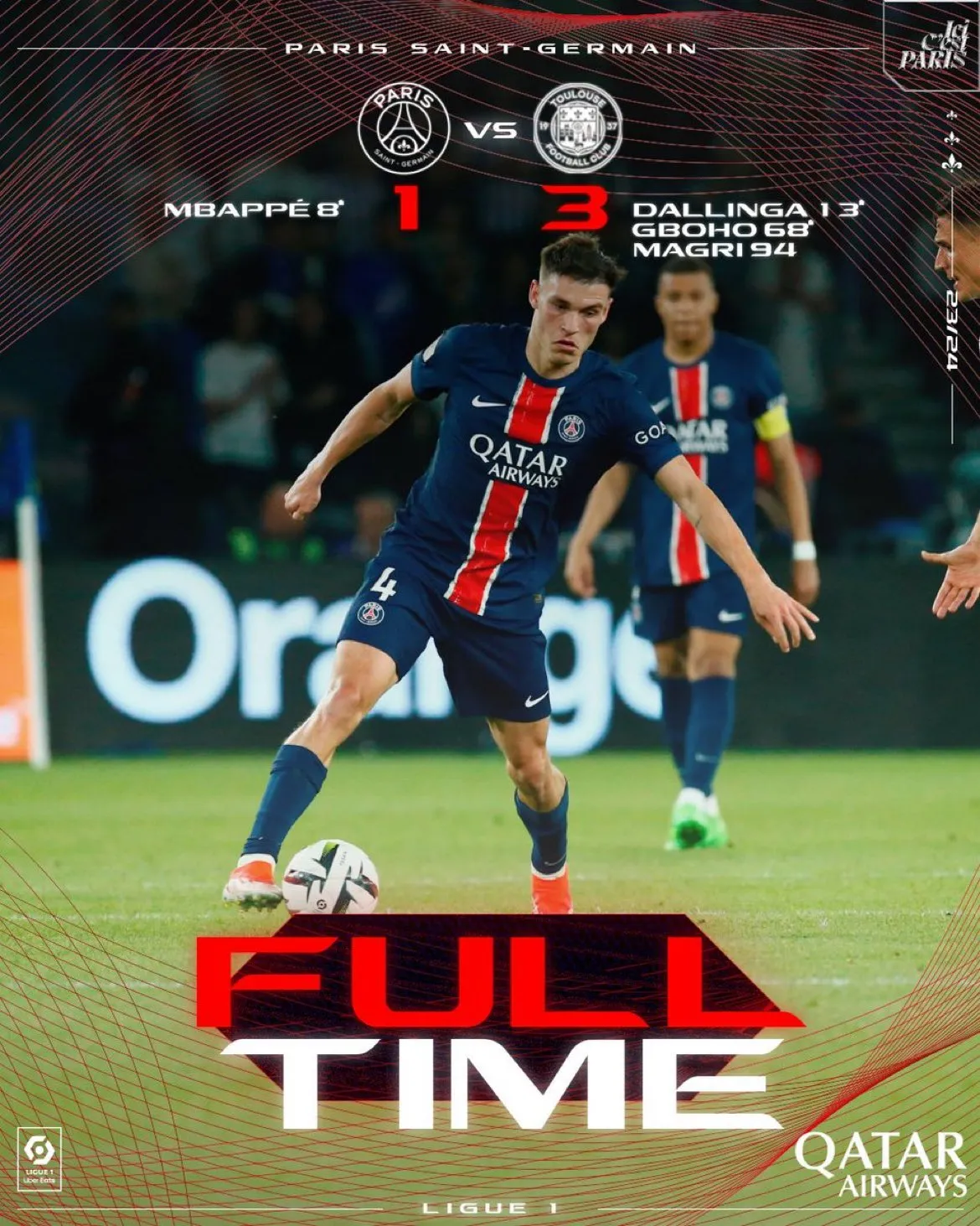 PSG bất ngờ nhận thất bại trước Toulouse - Ảnh 1. PSG bất ngờ nhận thất bại trước Toulouse - Ảnh 1.