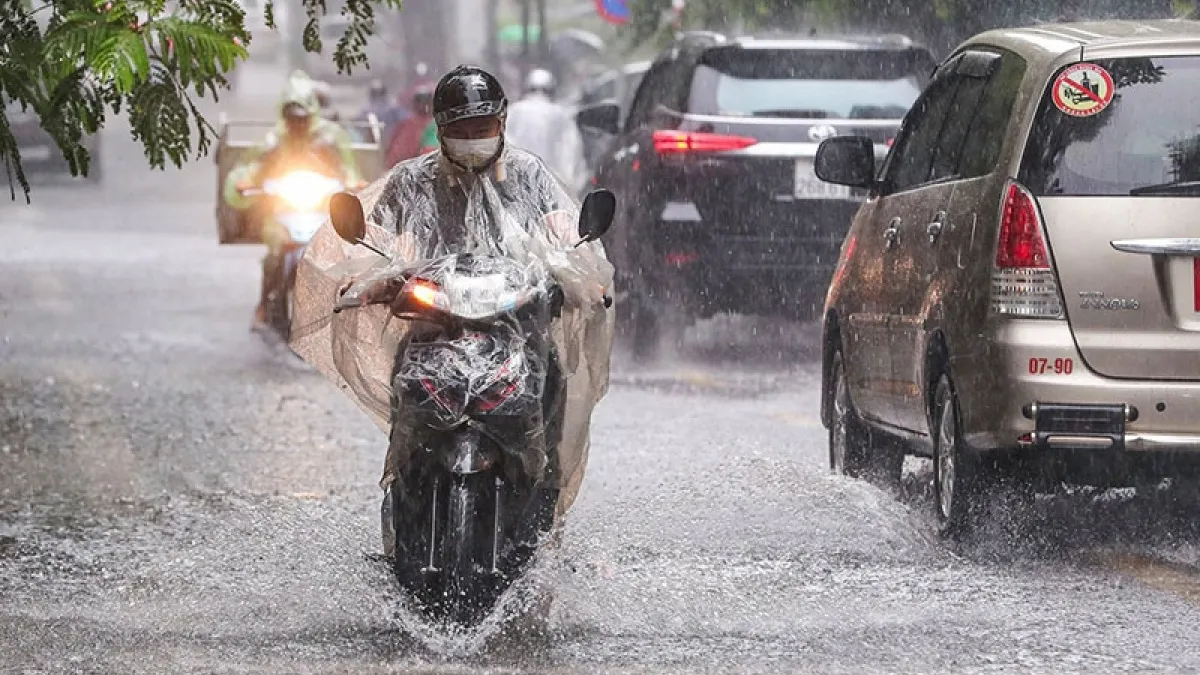 Nhiều khu vực xuất hiện mưa dông, có nơi mưa rất to - Ảnh 1.