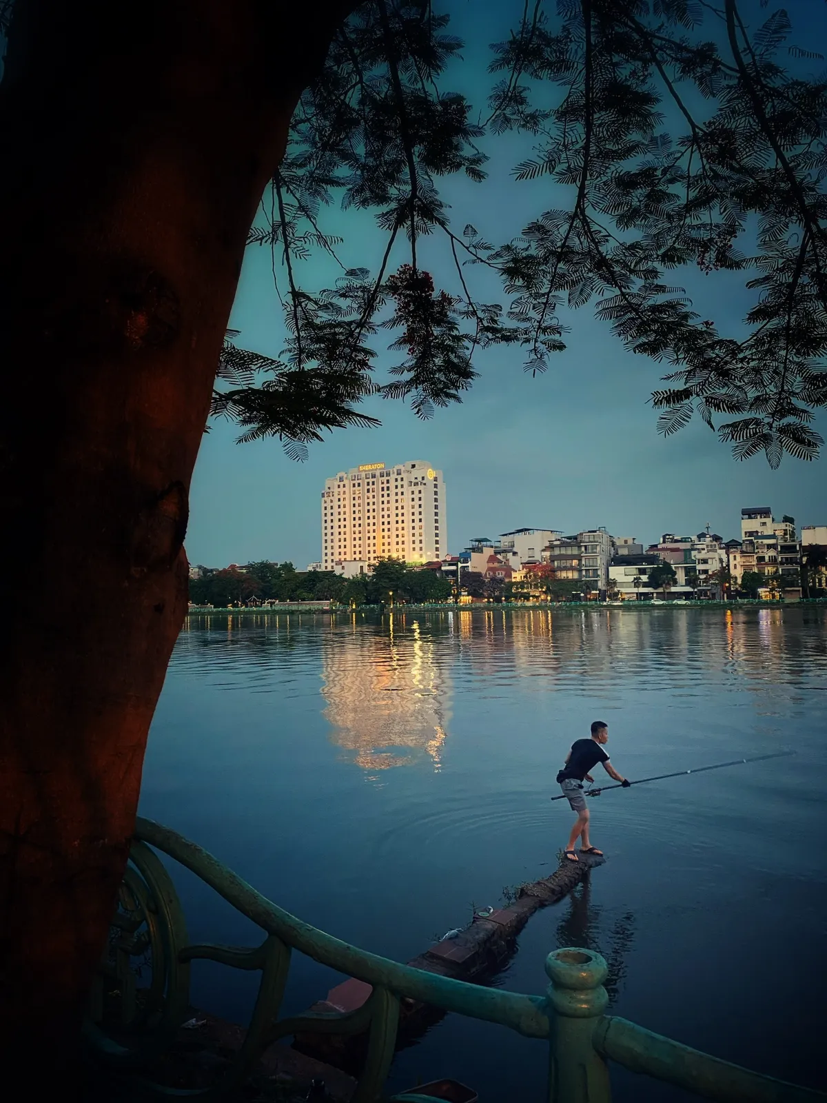 Vẻ đẹp ngất ng&acirc;y của ho&agrave;ng h&ocirc;n hồ T&acirc;y - Ảnh 8.