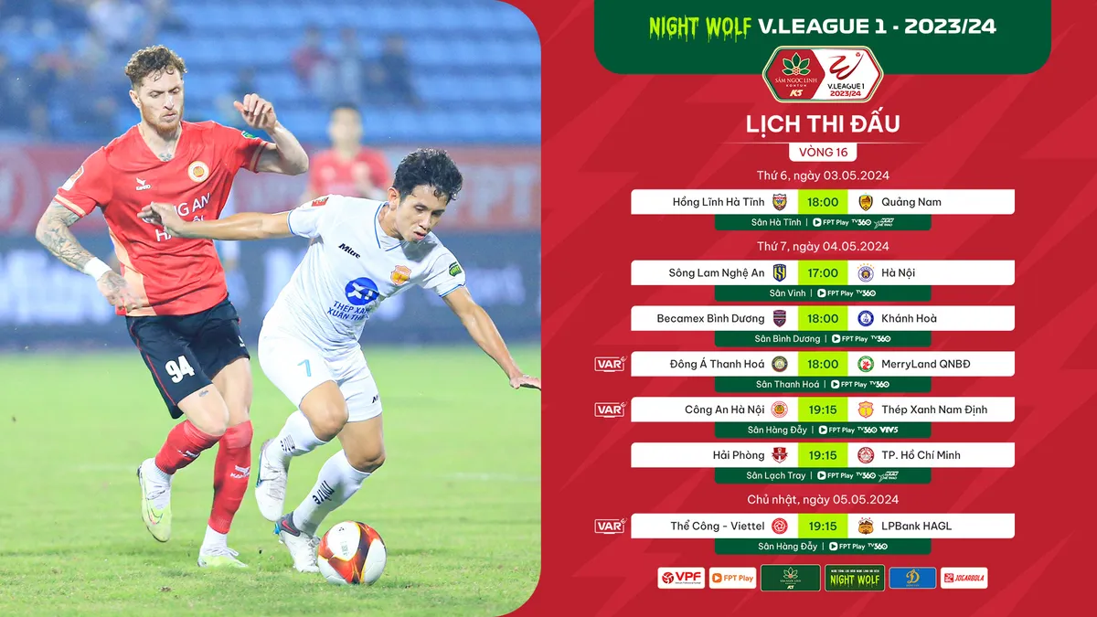 Trước vòng 16 Night Wolf 1 – V.League 2023/24: “Đại chiến” ở nhóm đầu bảng - Ảnh 1. Trước vòng 16 Night Wolf 1 – V.League 2023/24: “Đại chiến” ở nhóm đầu bảng - Ảnh 1.