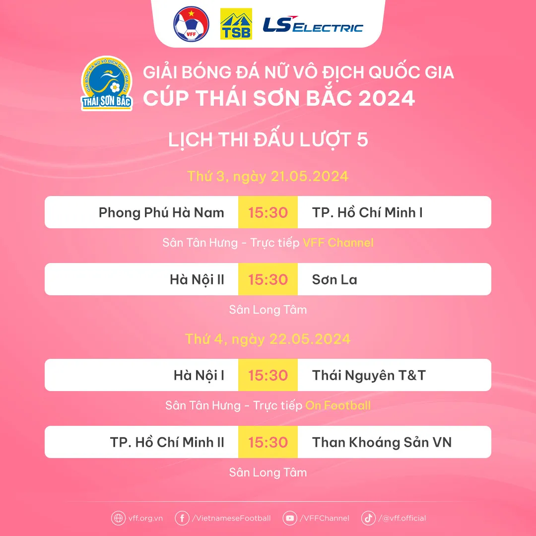 Lượt 5 giải bóng đá nữ VĐQG – Cúp Thái Sơn Bắc 2024: Hà Nội I và TPHCM I tiếp tục so kè vị trí số 1 - Ảnh 6. Lượt 5 giải bóng đá nữ VĐQG – Cúp Thái Sơn Bắc 2024: Hà Nội I và TPHCM I tiếp tục so kè vị trí số 1 - Ảnh 6.