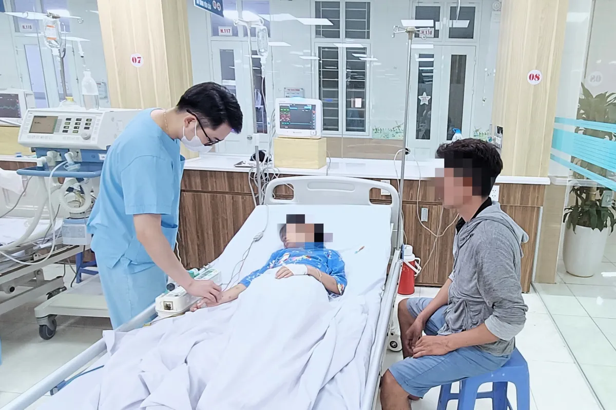 Trẻ nhập viện với hàng chục vết ong đốt - Ảnh 1.