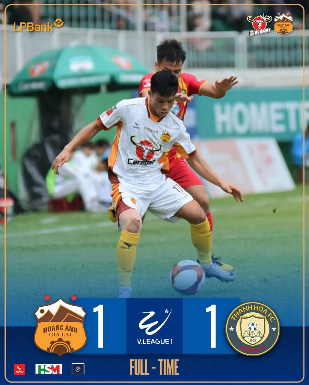 Vòng 22 V.League 2023/24 | LPBank Hoàng Anh Gia Lai chia điểm với Đông Á Thanh Hóa - Ảnh 1. Vòng 22 V.League 2023/24 | LPBank Hoàng Anh Gia Lai chia điểm với Đông Á Thanh Hóa - Ảnh 1.