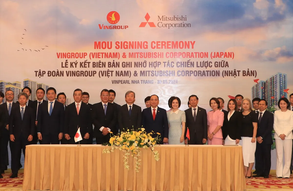 Vingroup v&agrave; Mitsubishi corporation k&yacute; bi&ecirc;n bản ghi nhớ hợp t&aacute;c chiến lược to&agrave;n diện - Ảnh 1.