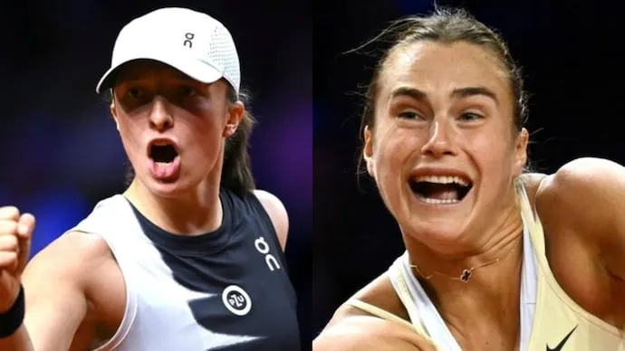 Iga Swiatek vs Aryna Sabalenka: Chờ màn tái đấu hấp dẫn ở Madrid mở rộng - Ảnh 2. Iga Swiatek vs Aryna Sabalenka: Chờ màn tái đấu hấp dẫn ở Madrid mở rộng - Ảnh 2.