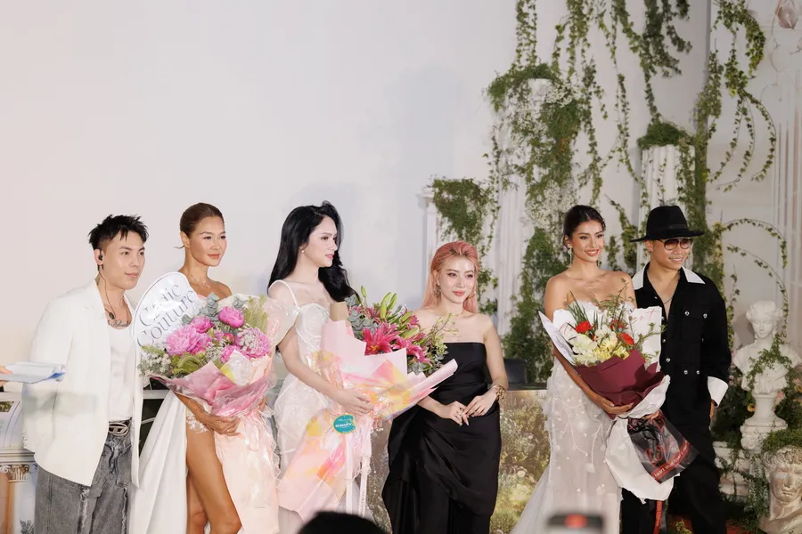 Hồ Ngọc Hà và dàn hoa hậu, siêu mẫu đưa giấc mơ hạnh phúc lên sân khấu thời trang quốc tế - Ảnh 3.