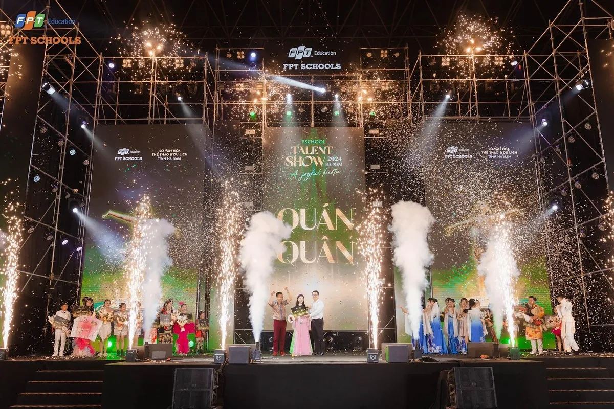 Lộ diện Qu&aacute;n qu&acirc;n cuộc thi t&agrave;i năng FSchool Talent Show H&agrave; Nam m&ugrave;a 2 - Ảnh 1.