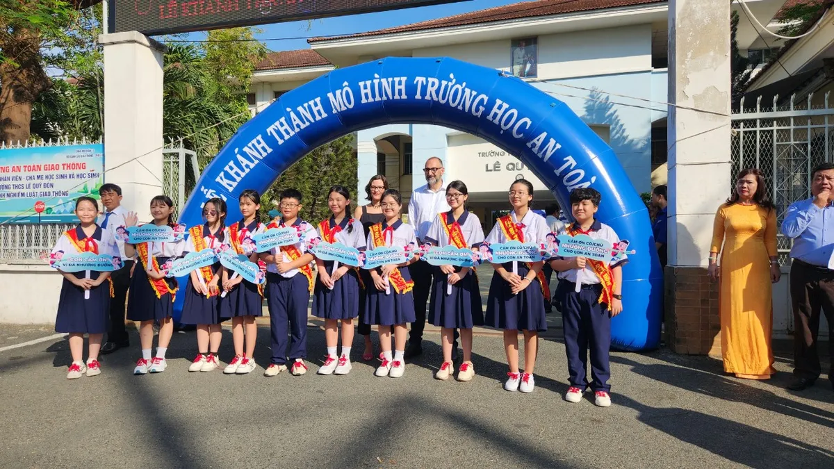 TP Hồ Chí Minh: Khánh thành mô hình trường học an toàn - Ảnh 1.