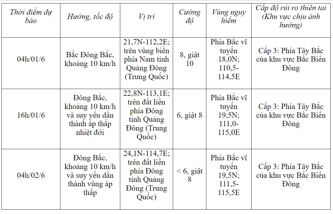 Bão số 1 mạnh cấp 8, giật cấp 10 gây thời tiết xấu trên biển - Ảnh 1.