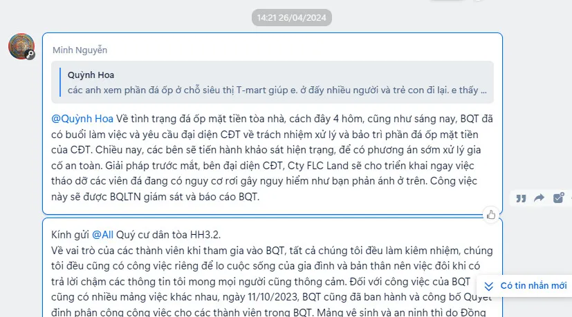 Đá ốp toà nhà rơi trúng bé trai 2 tuổi tại chung cư FLC Garden City - Ảnh 6.