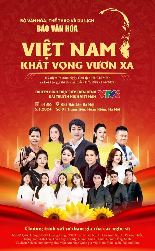 TRỰC TIẾP Chương tr&igrave;nh nghệ thuật Việt Nam - Kh&aacute;t vọng vươn xa (20h, VTV2) - Ảnh 1.