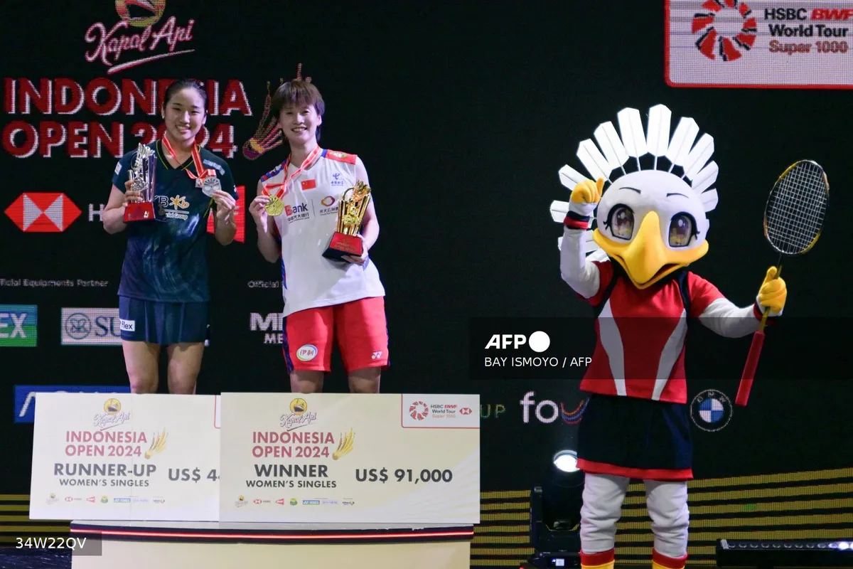 Chen Yufei bảo vệ thành công chức vô địch cầu lông Indonesia mở rộng - Ảnh 1.