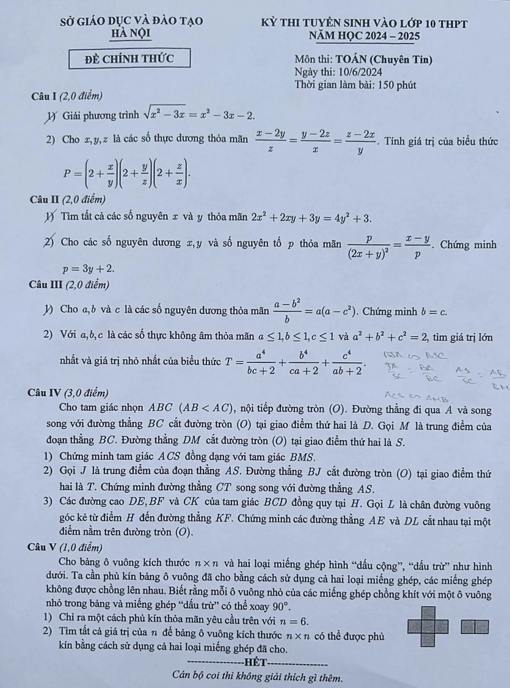 Lời người bố tâm sự với con vào bài thi môn chuyên trong kỳ thi tuyển sinh lớp 10 ở Hà Nội - Ảnh 3.