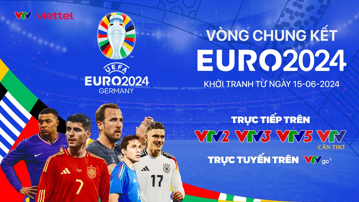 VTV phát sóng VCK EURO 2024 - Ảnh 1. VTV phát sóng VCK EURO 2024 - Ảnh 1.