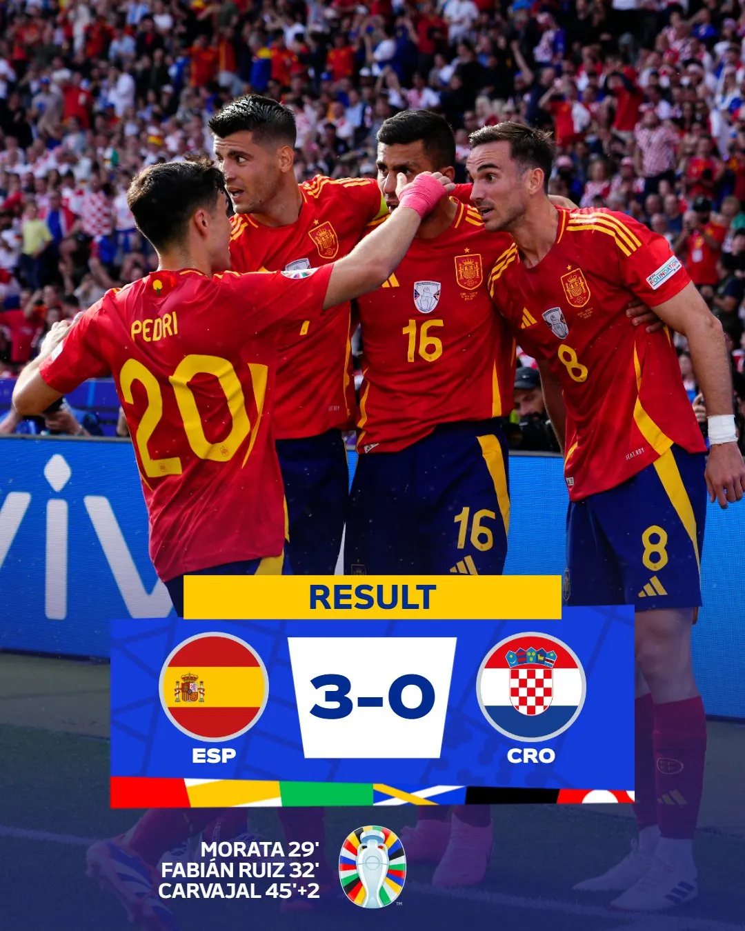 EURO 2024 | ĐT Tây Ban Nha 3-0 ĐT Croatia: Đã hay lại còn... may! - Ảnh 1.