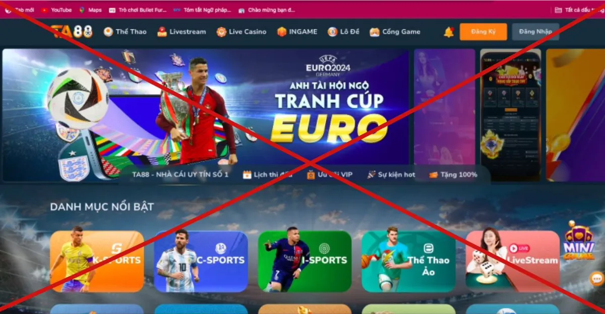 Người dân cần tránh xa cá độ bóng đá mùa Euro 2024 - Ảnh 1.