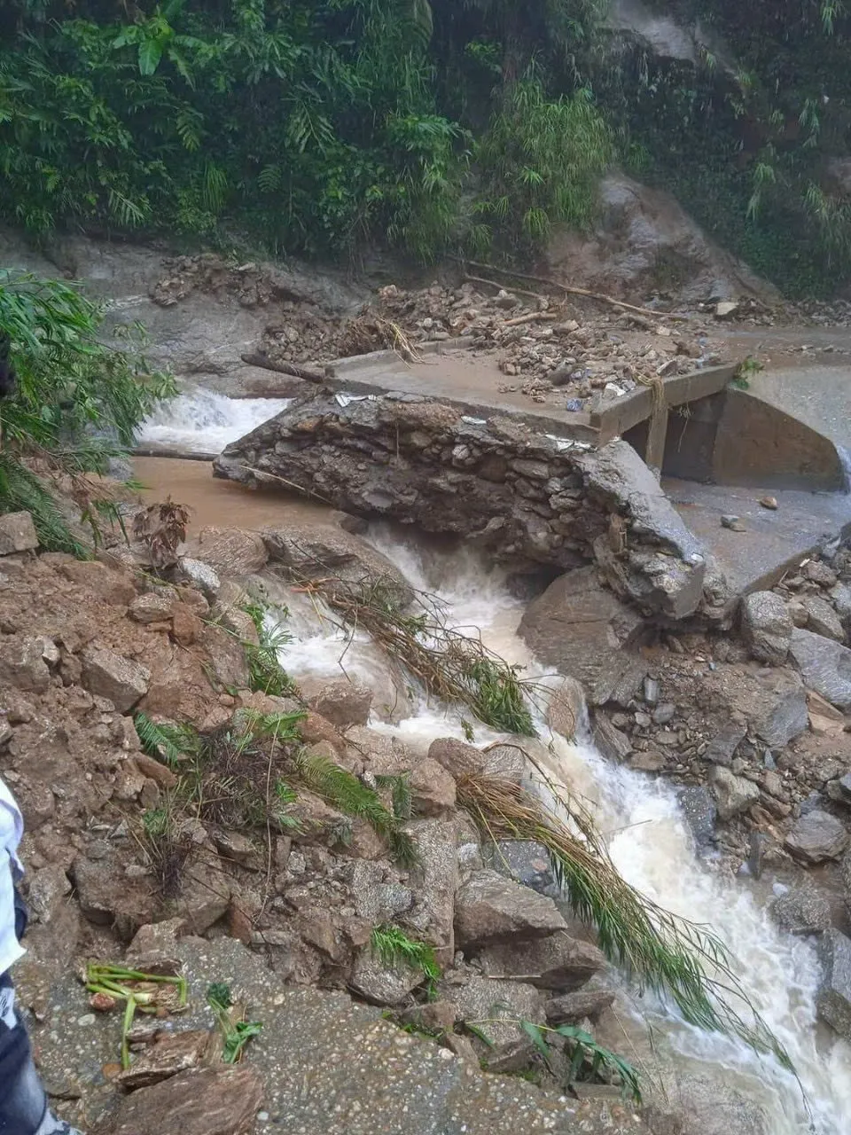 Mưa rất lớn gây sạt lở, thiệt hại nặng nề ở Hà Giang - Ảnh 1.