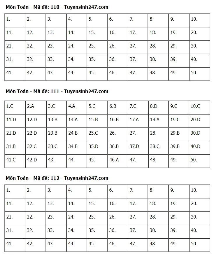 Gợi ý đáp án đề thi môn Toán Kỳ thi tốt nghiệp THPT 2024 - Ảnh 4.