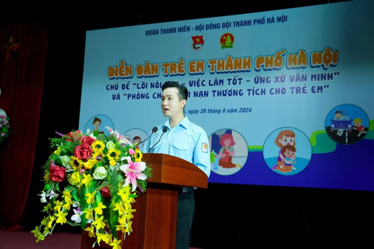 Thiếu nhi Thủ đô “nói lời hay, làm việc tốt, ứng xử văn minh” - Ảnh 1.