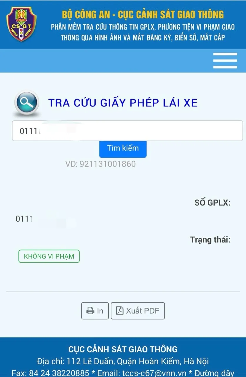 Cảnh sát giao thông Hà Nội kiểm tra, tạm giữ giấy phép lái xe trên ứng dụng VNeID - Ảnh 2.