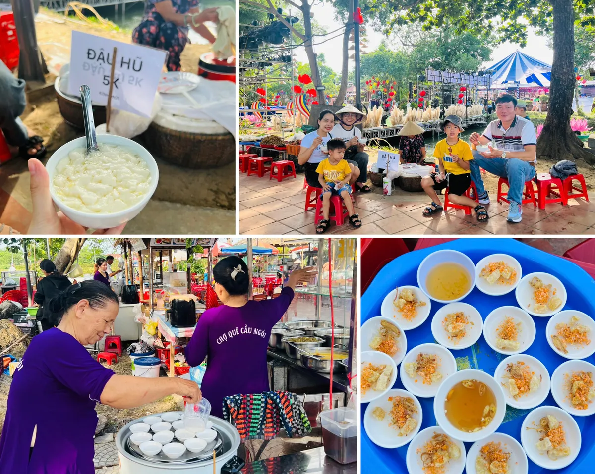 Nhộn nhịp hội bài chòi, đua ghe câu tại Di tích Cầu ngói Thanh Toàn, Huế - Ảnh 4.