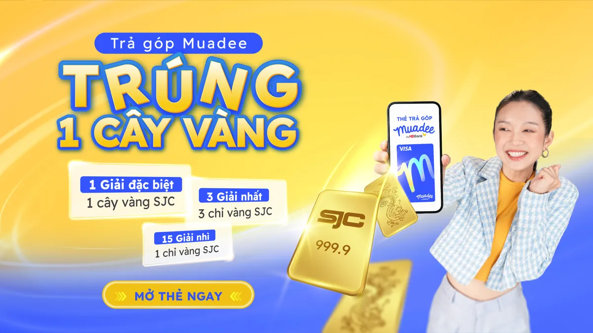 Trả góp dễ dàng, trúng vàng cực đã với thẻ trả góp Mua Dee by HDBank - Ảnh 1.