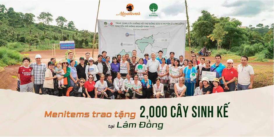 Menitems trao tặng 2.000 c&acirc;y giống, hỗ trợ sinh kế cho người d&acirc;n L&acirc;m Đồng - Ảnh 1.