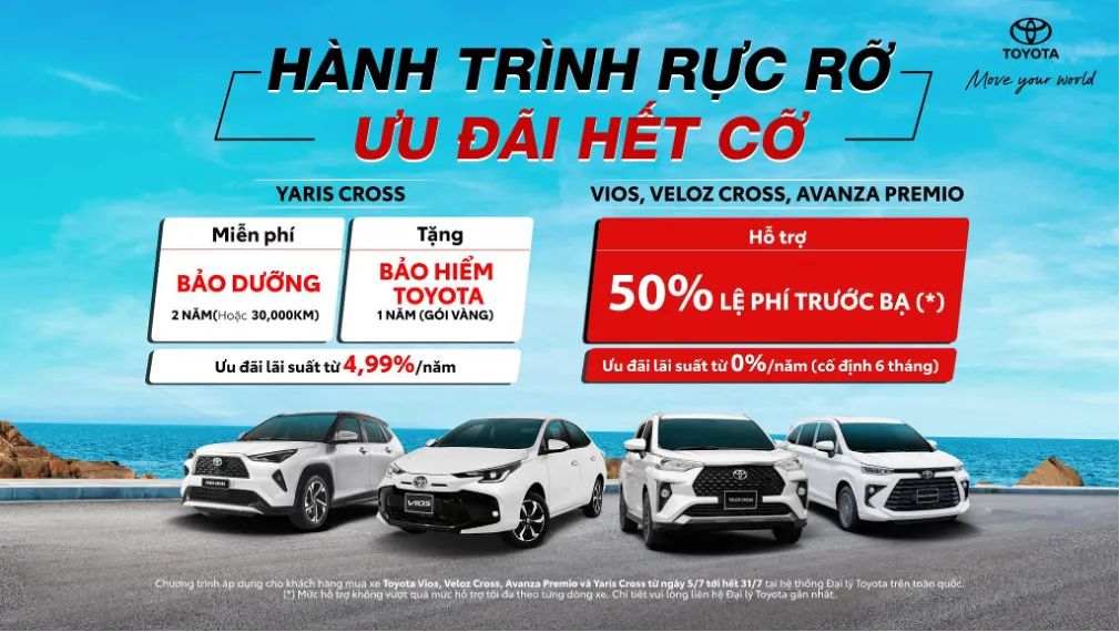 Ngập tràn ưu đãi khi mua Vios, Veloz Cross, Avanza Premio và Yaris Cross trong tháng 7 - Ảnh 1.