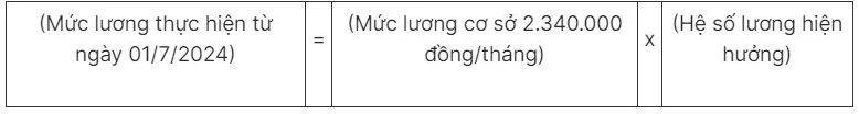 Cách tính lương và phụ cấp của cán bộ, công chức từ ngày 1/7/2024 - Ảnh 1.