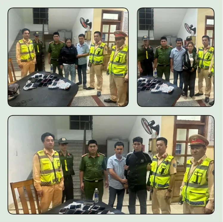 Đ&oacute;n l&otilde;ng nh&oacute;m đối tượng trộm cắp 17 chiếc điện thoại đang tr&ecirc;n đường tẩu tho&aacute;t - Ảnh 1.