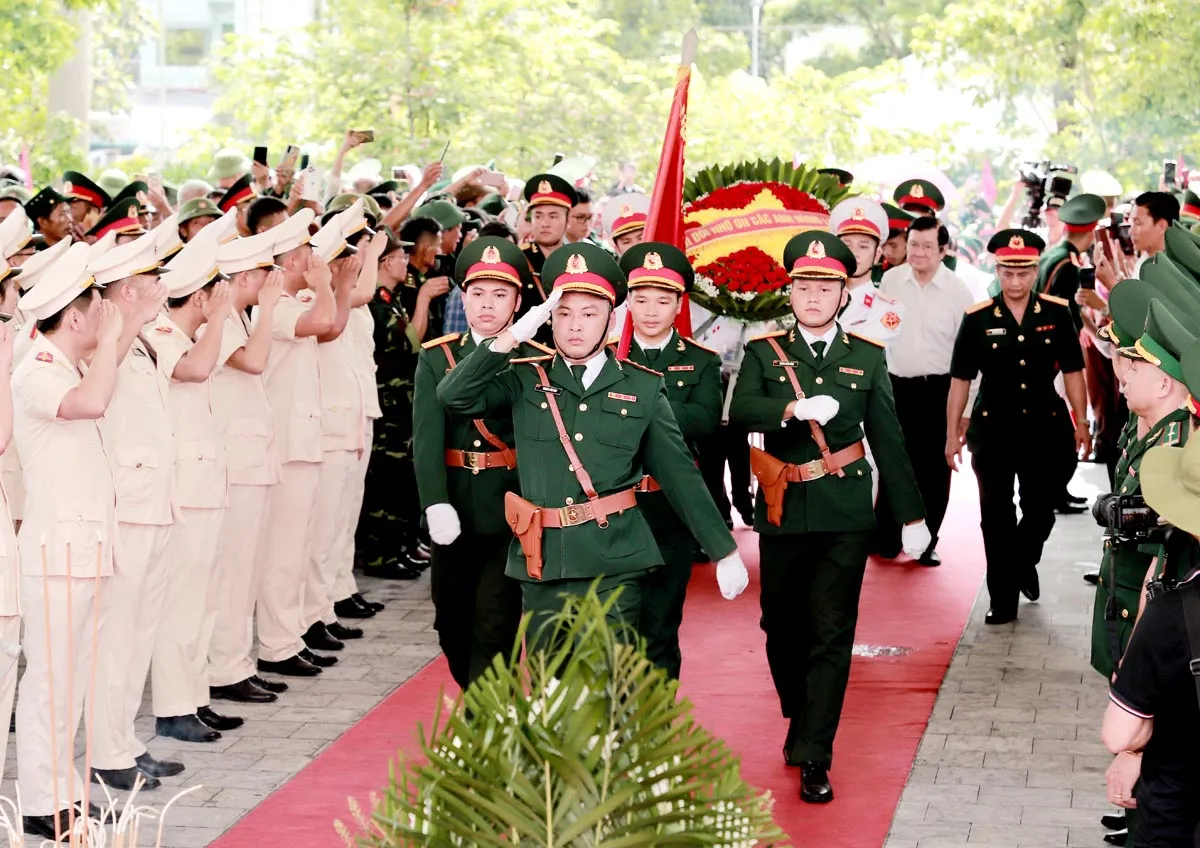 Lễ truy điệu và an táng các Anh hùng liệt sỹ hy sinh trong chiến đấu bảo vệ biên giới phía Bắc của Tổ quốc - Ảnh 1.