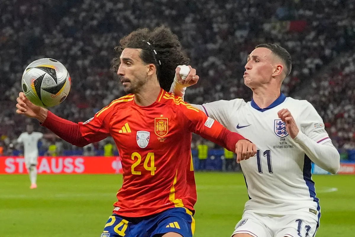 Marc Cucurella – Cầu thủ bất ngờ tỏa sáng tại EURO 2024 - Ảnh 1. Marc Cucurella – Cầu thủ bất ngờ tỏa sáng tại EURO 2024 - Ảnh 1.