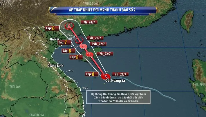 Biển Đông đã xuất hiện bão số 2 gây gió mạnh, sóng lớn - Ảnh 1.